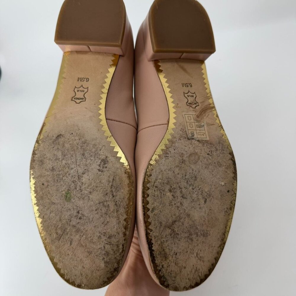 Tory Burch Cream Chelsea 25mm Ballet Flats Size 6.5 Pumps - Picture 4 of 7